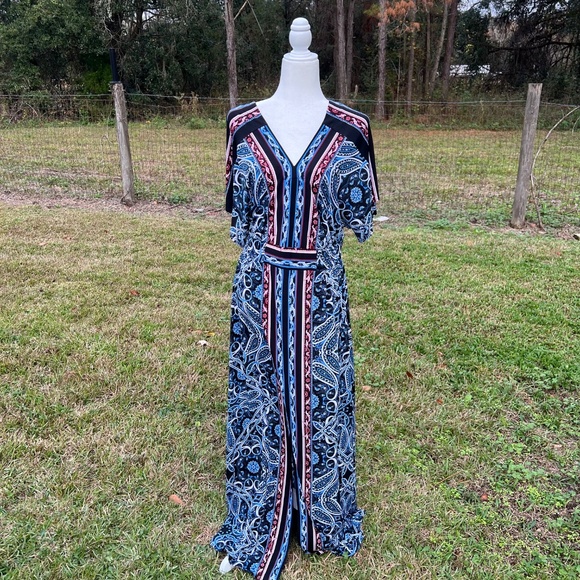 LAST CHANCE 7/31 Cato printed womens maxi dress - Picture 1 of 5